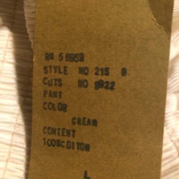 Saks Fifth Avenue light corduroy with elastic waist. Washed but never worn. - Picture 5 of 8